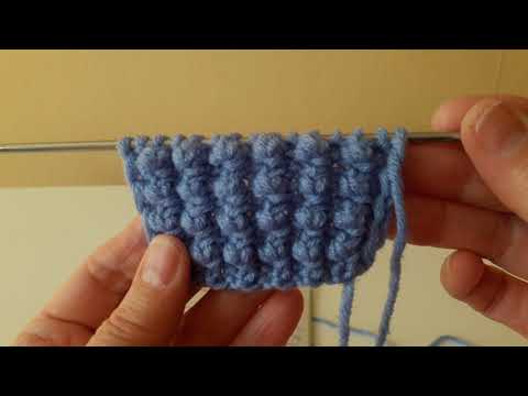 Видео: Узор спицами " Букле". Просто и быстро.