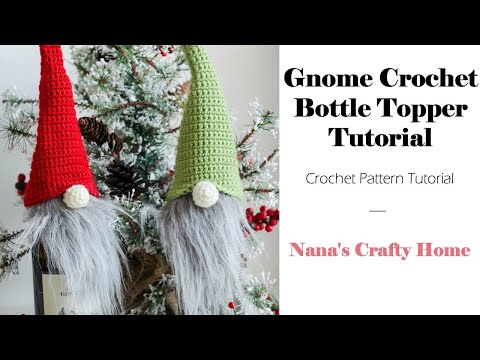 Видео: Мастер-класс по вязанию крючком насадки на бутылку в виде гнома