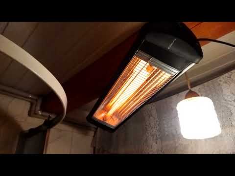 Видео: Инфракрасный обогреватель. Использование для ванной!