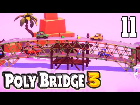 Видео: Сложный уровень! 😣 | Poly Bridge 3 | Часть 11