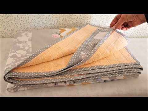 Видео: Не выкидывайте старое махровое покрывало. Оно вам ещё послужит