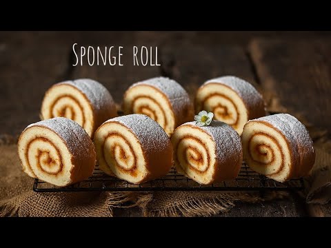 Видео: Ніжний бісквітний рулет з абрикосовим джемом 🍑