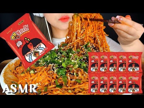 Видео: 10x острый тест с лапшой, еда шоу, асмр мукбанг