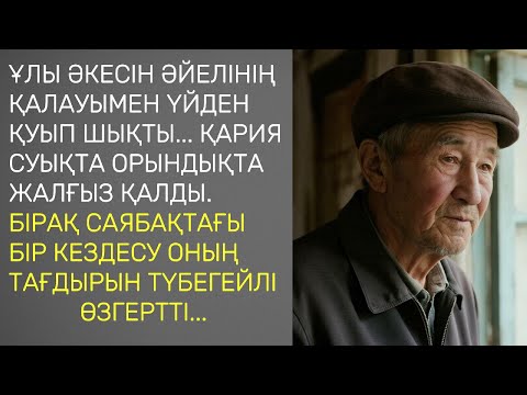 Видео: Ұлы әкесін әйелінің қалауымен үйден қуып шықты... Қария суықта орындықта жалғыз қалды.
