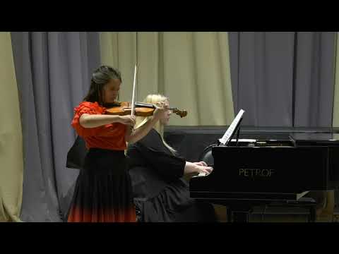 Видео: Сарасате Zapateado, исп. Анна Дмитриева, скрипка, 5 класс, 12 лет