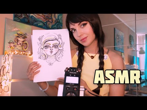 Видео: АСМР/ASMR Рисую сюрреалистичный портрет / Жвачка♥️