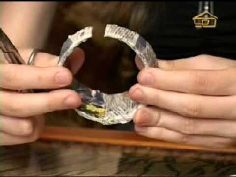 Видео: Мастер-класс. Браслеты из папье-маше