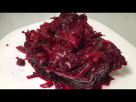 Видео: #Салат из свеклы с жареным луком#Узбекистан#