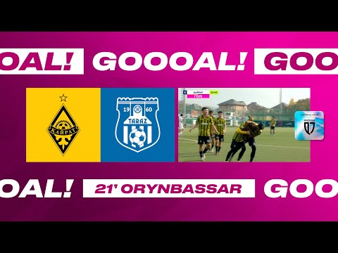 Видео: КАЙРАТ 1:0 ТАРАЗ | ДАУЛЕТ ОРЫНБАСАР | 22 ТУР | FREEDOM QJ LEAGUE 2025