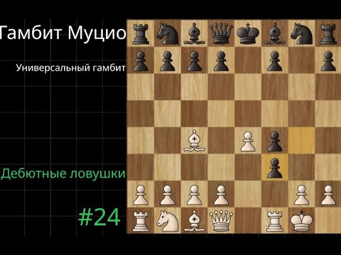Видео: Дебютные ловушки в Гамбите Музио.  Дебютные ловушки #24 #chess #шахматы