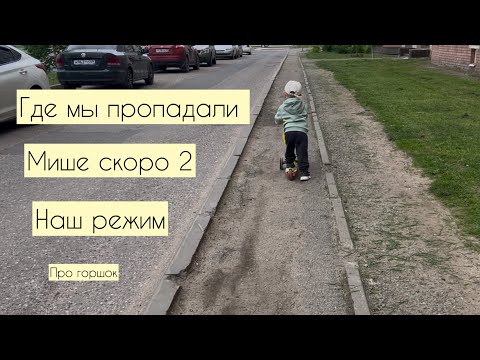 Видео: Где пропадали. Мише скоро 2. Режим дня в 2 года. Про горшок.