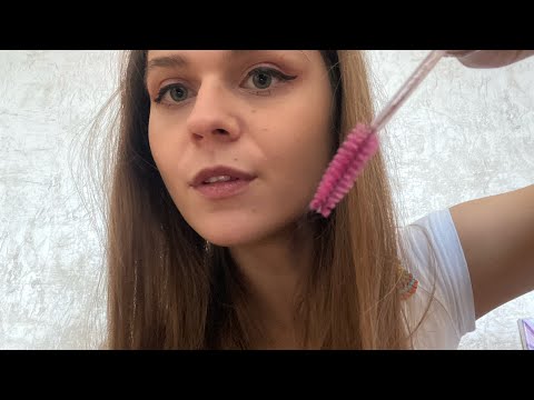Видео: АСМР сделаем тебе реснички | звуки рта, движения рук