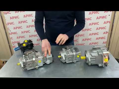 Видео: Тандемный регулируемый насос KANZAKI KPL-13 (HZA-13) на гидроход мини трактора и мини погрузчика.