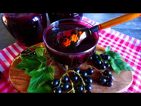 Видео: Джем Пятиминутка из черной смородины | Густой и вкусный | Blackcurrant jam five minutes | La Marin
