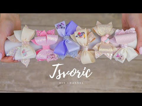 Видео: IDEAS of bows with HEAT STICKS / ИДЕИ бантиков с ТЕРМОНАКЛЕЙКАМИ / DIY TSVORIC