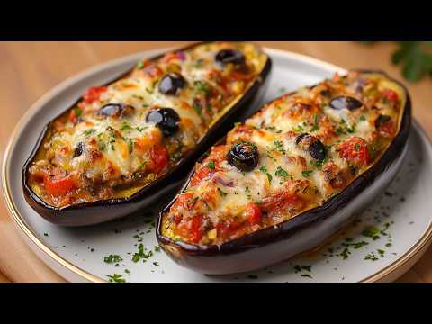 Видео: Невероятно вкусные сицилийские баклажаны! Быстрые и легкие запеченные фаршированные баклажаны!