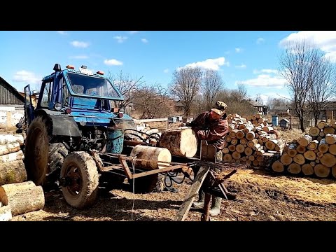 Видео: Дровокол нам в помощь
