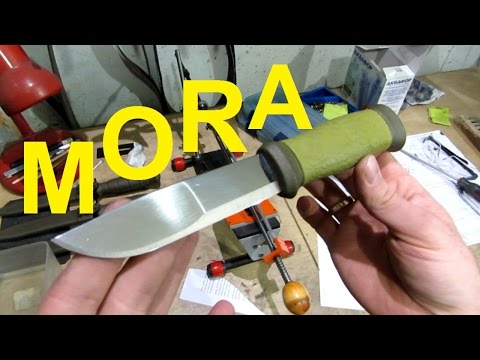 Видео: НОЖ MORA ЗАТОЧКА с микроподводом до строгания волоса, HHT тест