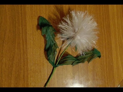 Видео: Одуванчик из ткани