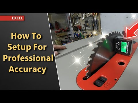 Видео: Настройка настольной пилы Excel Job Site! Идеальный рез ВСЕГДА.