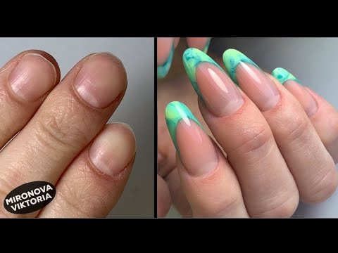 Видео: Ногти после карантина/ Арочные формы/ Выкладной френч/ Летний маникюр