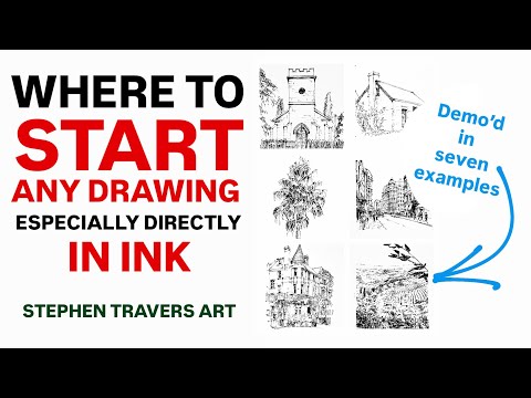 Видео: С чего начать ЛЮБОЙ рисунок. — Особенно от руки, прямо чернилами!