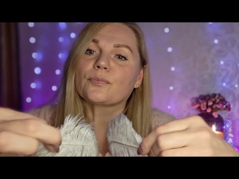 Видео: АСМР/ASMR /Нежные прикосновения и шёпот/Кисточки 🖌️/Пёрышки 🪶