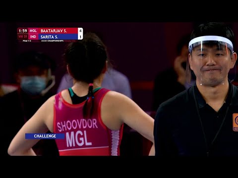 Видео: S. BAATARJAV (MGL) против S. SARITA (IND) | WW 59 кг | ЗОЛОТО
