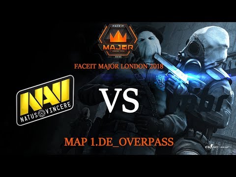 Видео: ПОЛУФИНАЛ МАЖОРА | NaVi vs Mibr Map 1.de_overpass | FACEIT Major London 2018