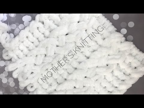 Видео: Новый узор из Alize Puffy. Мастер-класс от Mother's Knitting