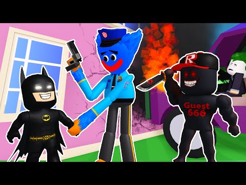 Видео: ХАГГИ ВАГГИ СТАЛ ХОРОШИМ ПОЛИЦЕЙСКИМ (история в роблокс, поппи плейтайм и гость 666) 10 серия