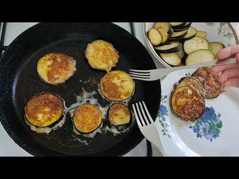 Видео: Баклажан.  Екі оңай әдіспен қуыру