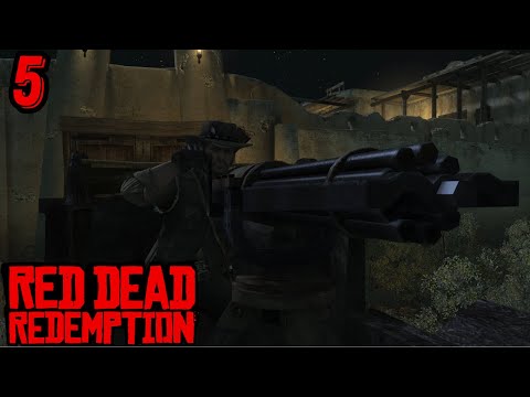 Видео: ПУЛЕМЁТ ГАТЛИНГА ТРА-ТА-ТА ► Red Dead Redemption #5