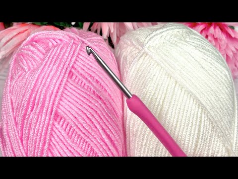 Видео: Ух ты! ПОСМОТРИТЕ на этот КРАСИВЫЙ и простой узор крючком! Очень милая и легкая вязка крючком