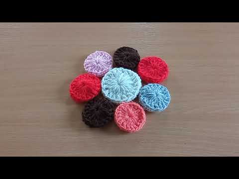 Видео: Вяжем пышный мотив для ковров, пледов из остатков пряжи крючком.