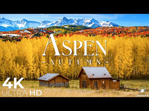 Видео: Аспен, Колорадо 4K — потрясающая осенняя листва, золотистые осины и величественные горные виды