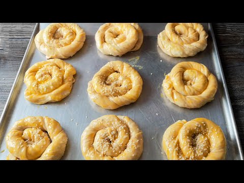 Видео: Вкусные турецкие пирожки с творогом «Бёрек»!