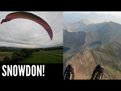 Видео: ТРУДНЫЙ ПОБЕГ во время полета на парамоторе в Сноудон!