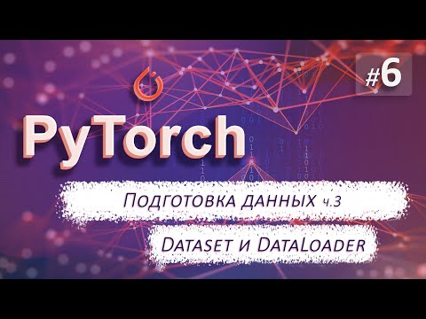 Видео: ► 6. ПОДГОТОВКА ДАННЫХ-ч.3. Dataset и DataLoader. | Курс по нейронным сетям с Pytorch.