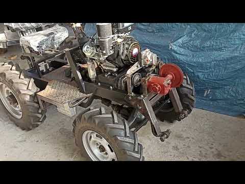 Видео: самодельный мини трактор! 4×4 классика.