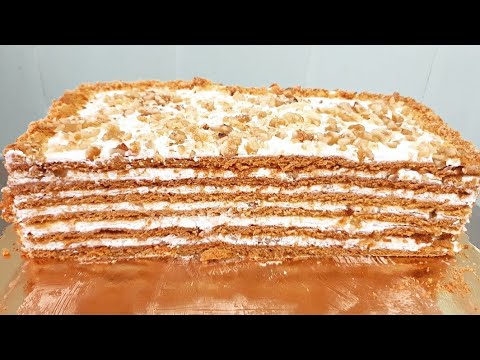 Видео: Tort,,Medovic caramelizat,, /Торт,,Медовик карамельный,,Honey cake caramel