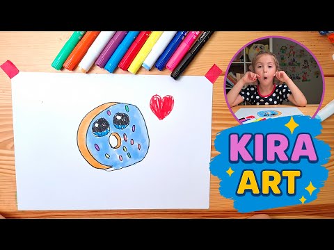 Видео: 🍩 Как нарисовать ПОНЧИК! | Весёлое рисование для детей