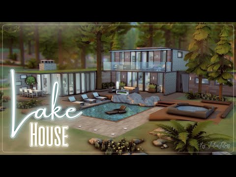 Видео: Дом на озере🌲🌎│Строительство│Lake House│SpeedBuild│NO CC [The Sims 4]