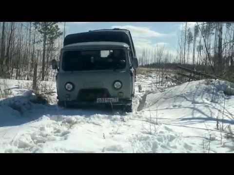 Видео: На УАЗе по весеннему снегу