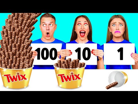 Видео: 100 Слоев Еды Челлендж | Вкусные Рецепты от BaRaDa Challenge