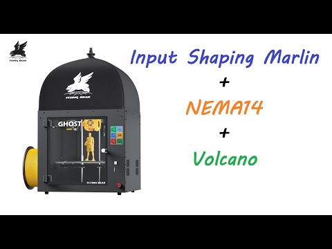 Видео: Flyingbear Ghost 6 Volcano + NEMA14 + Input Shaping на Marlin