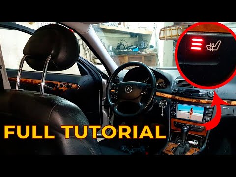 Видео: Дооснащение Mercedes. Установка сидений с подогревом и боковой поддержкой Mercedes W211 W219 Часть 5