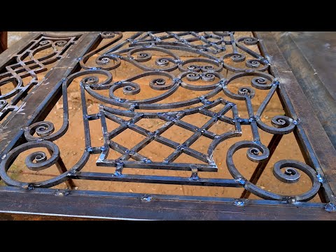 Видео: Способ формирования железной оконной двери | Декоративная железная оконная дверь,