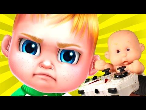 Видео: Крошка BABY Пупс Антоша и ПАПА играют в Игра как Видео для детей