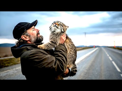 Видео: Мужчина спас кота, и не ожидал что это дикое животное сделает, когда он ляжет спать